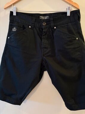Jack & Jones, Core, Black Shorts, button fly, no Size tags, 32 waist, inseam 12.